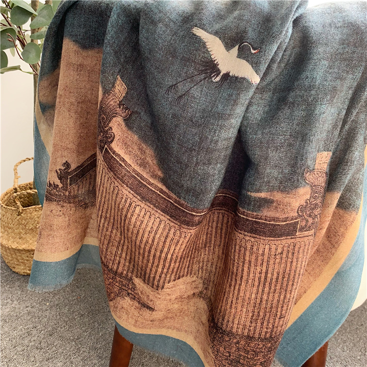 Winter Clothing Hong Kong - Pure Cashmere Tassels Shawls Stole Women