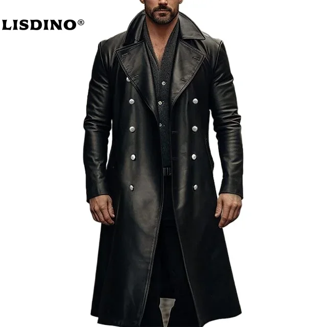 Winter Clothing Pk - Leather Jacket Men Winter Fleece Motorcycle