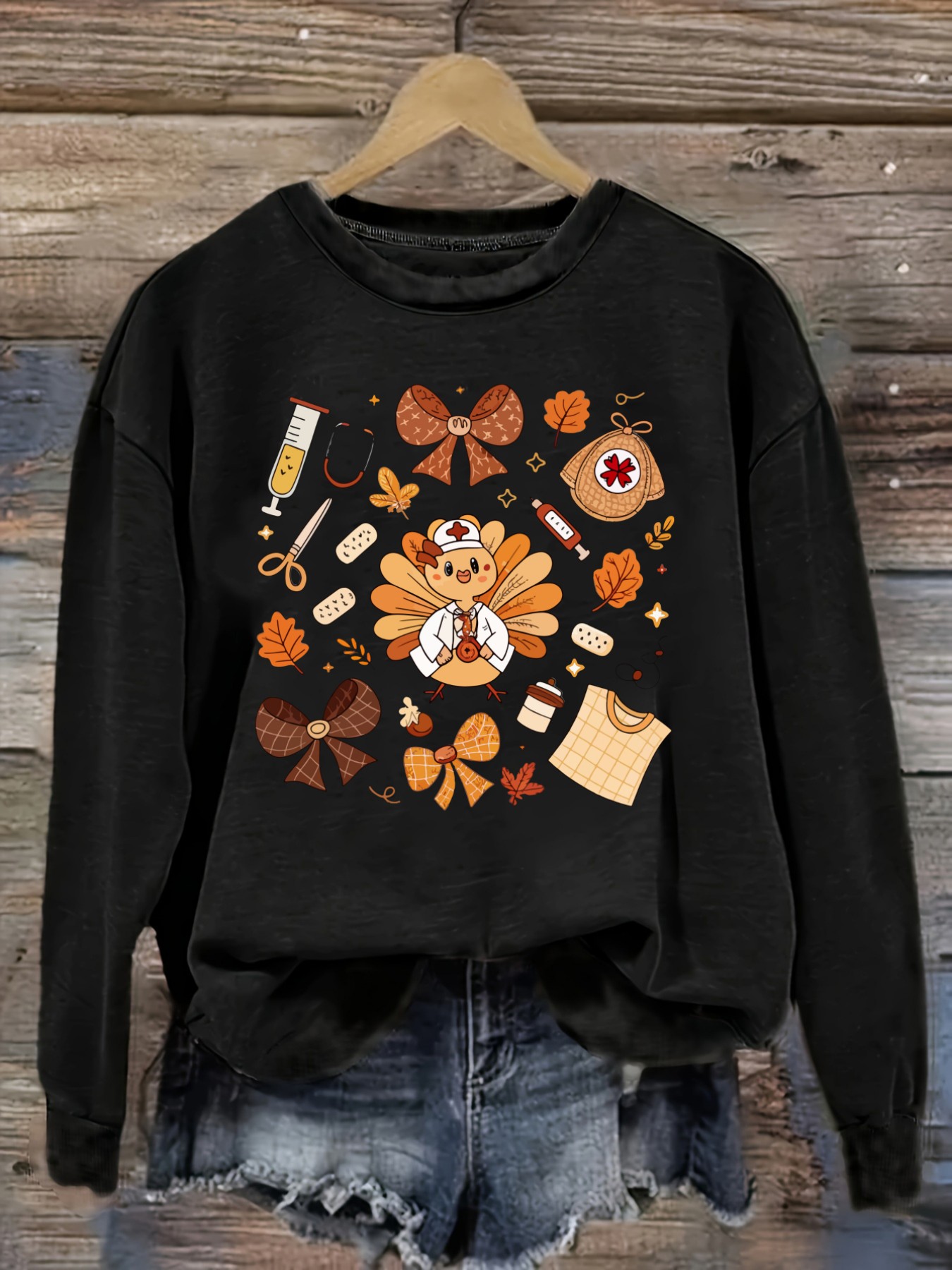 Winter Clothing Design - Women's Casual Long Sleeve Crew Neck