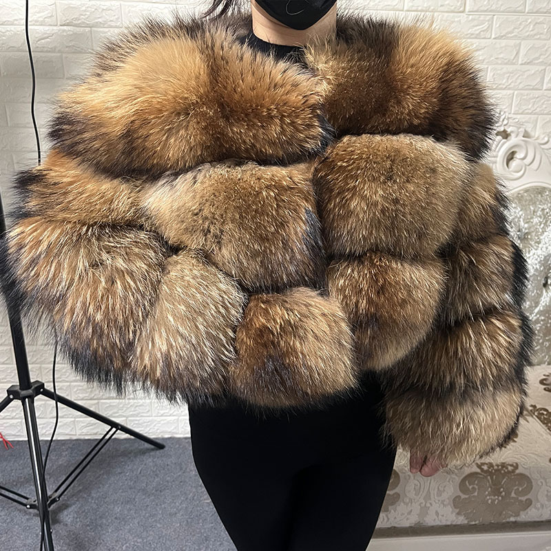 Plus Size Tops Brown Fur Maoma - đánh giá và giá Winter Clothing Pk