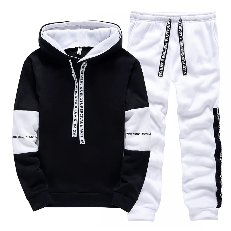 Black White Men's Tracksuit Fa - đánh giá và giá Winter Clothing Outdoor