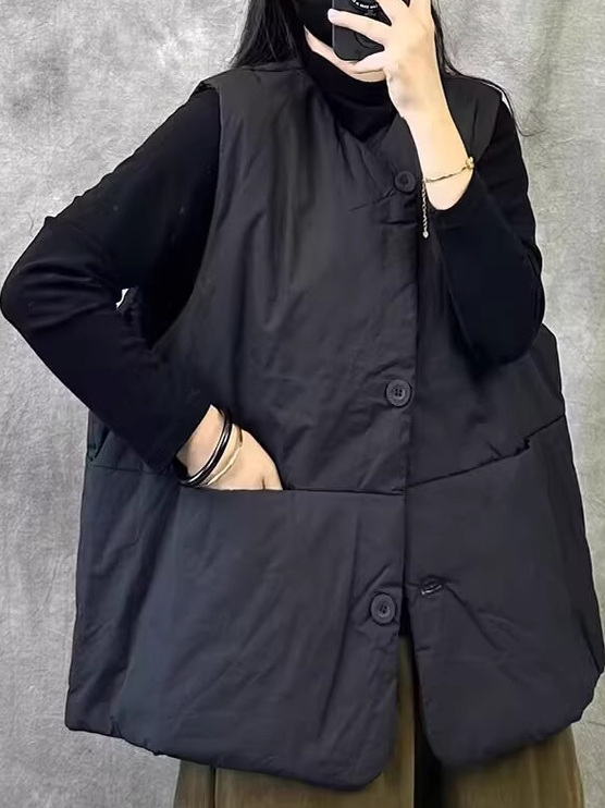 Retro Short Sleeveless Vest Wo - đánh giá và giá Winter Clothing Needs
