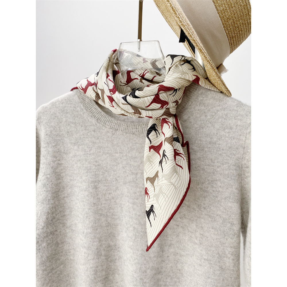 Silk Wool Blend Scarf Women Ha - đánh giá và giá Winter Clothing Hong Kong