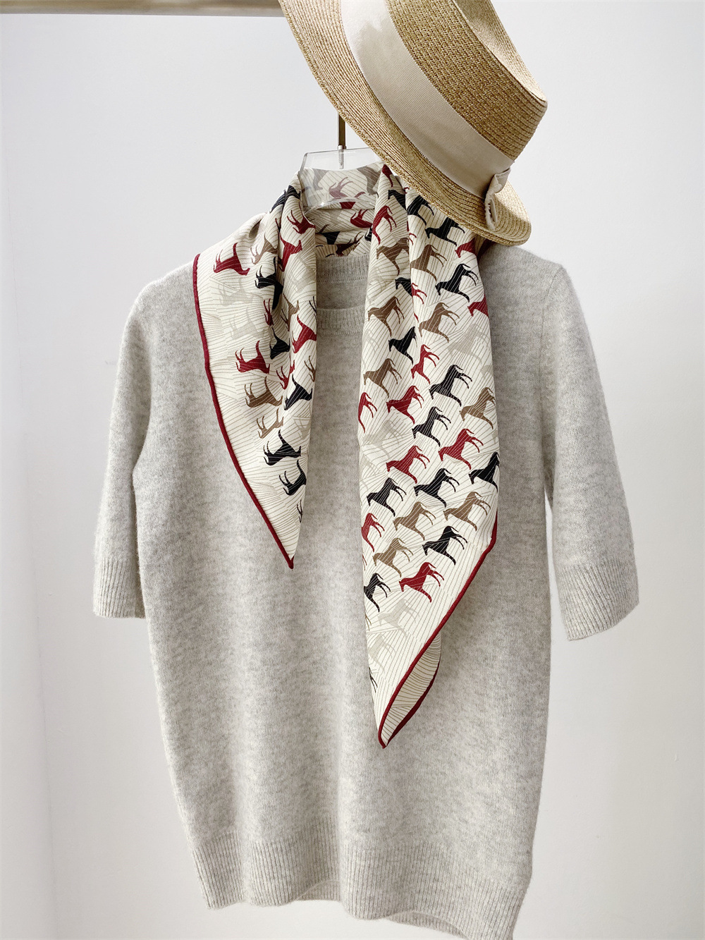Silk Wool Blend Scarf Women Ha - đánh giá và giá Winter Clothing Hong Kong