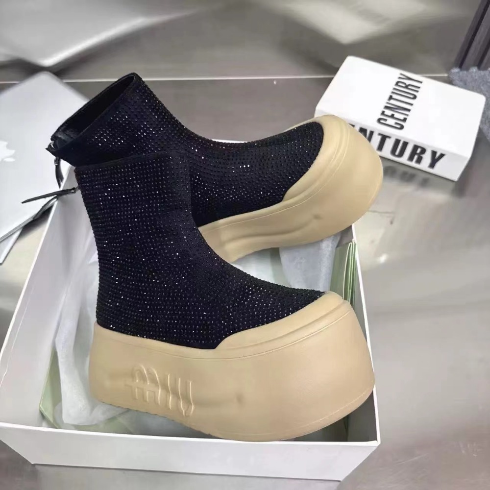 Luxury Rhinestone Woman Bootie - đánh giá và giá Winter Clothing Korea