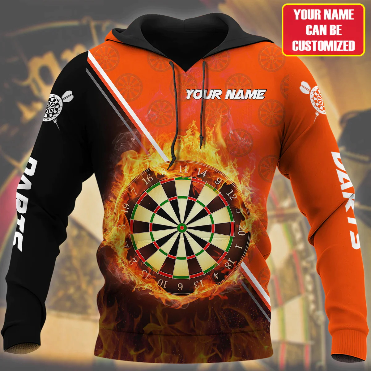 3D Disc Dart Printed Hoodies F - đánh giá và giá Winter Clothing Name