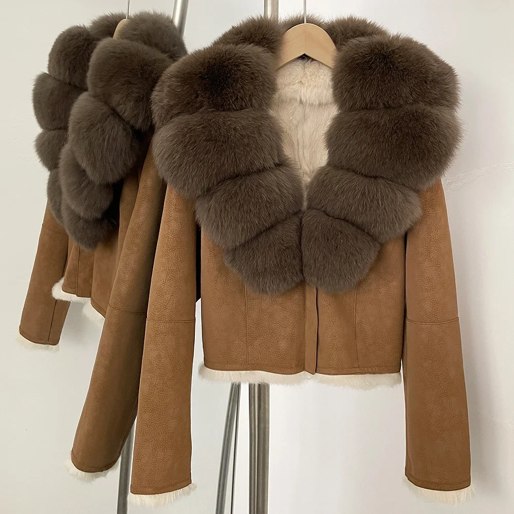 OFTBUY Natural Fox Fur Collar  - đánh giá và giá Winter Clothing Store