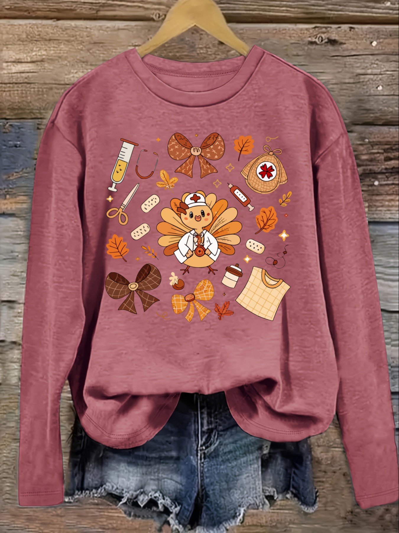 Women's Casual Long Sleeve Cre - đánh giá và giá Winter Clothing Design
