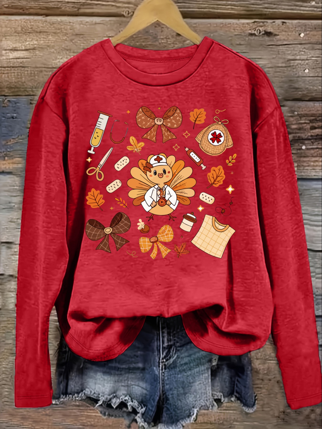 Women's Casual Long Sleeve Cre - đánh giá và giá Winter Clothing Design