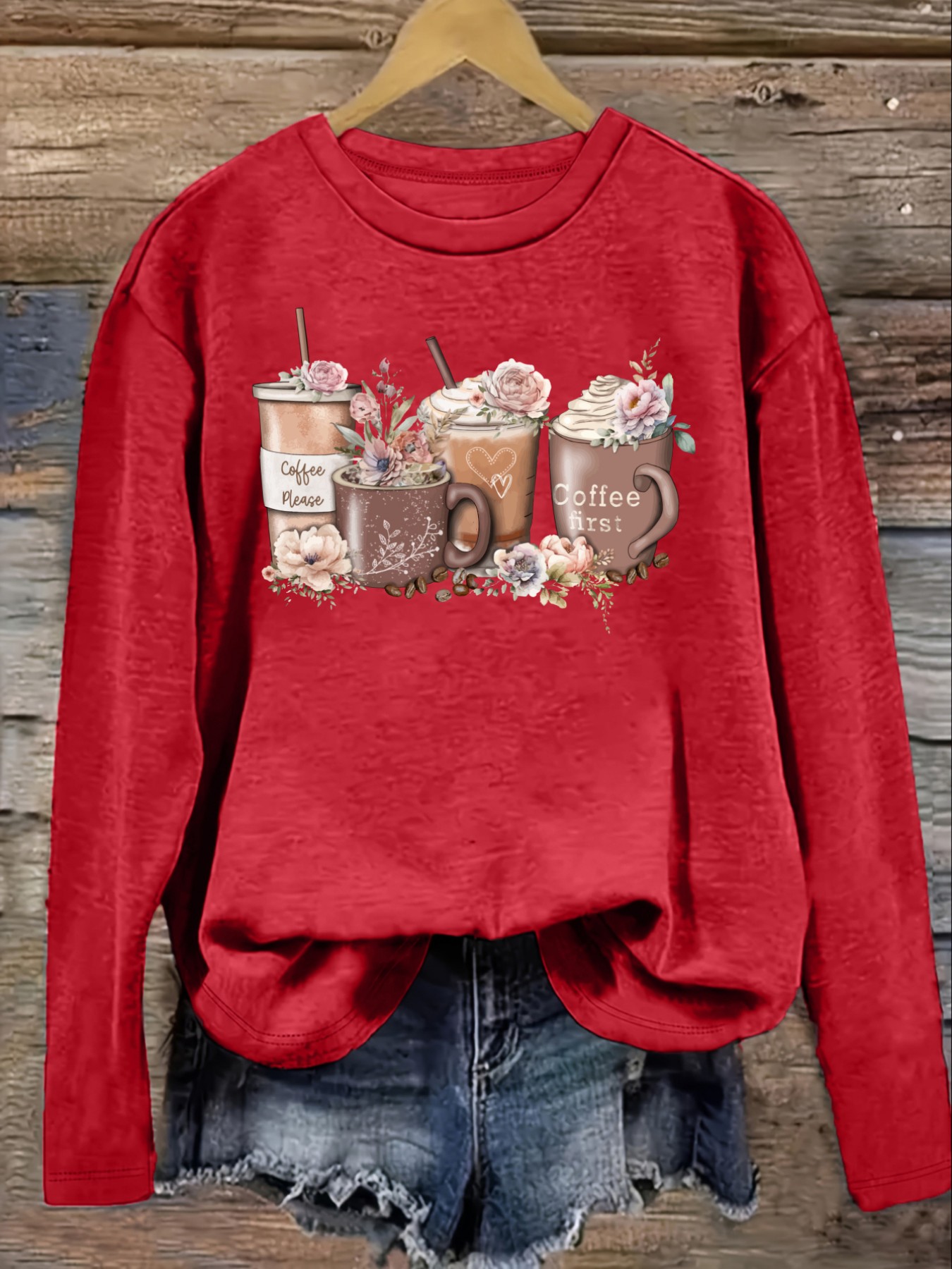 Women's Casual Long Sleeve Cre - đánh giá và giá Winter Clothing Design