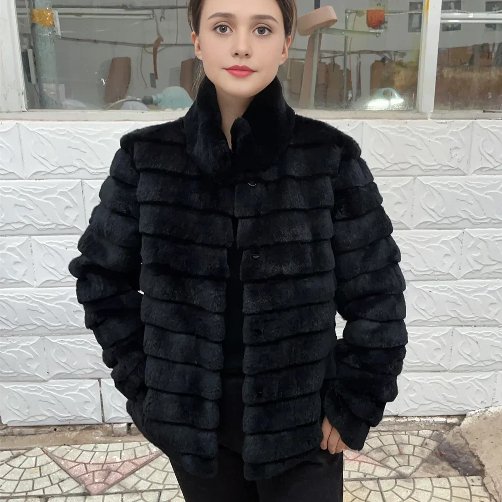 OFTBUY Rabbit Real Fur Coat Wa - đánh giá và giá Winter Clothing Store