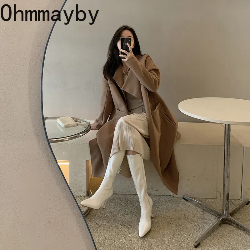 Mùa Đông Nữ Dài Giày Bốt Thời  - đánh giá và giá Winter Clothing Korea