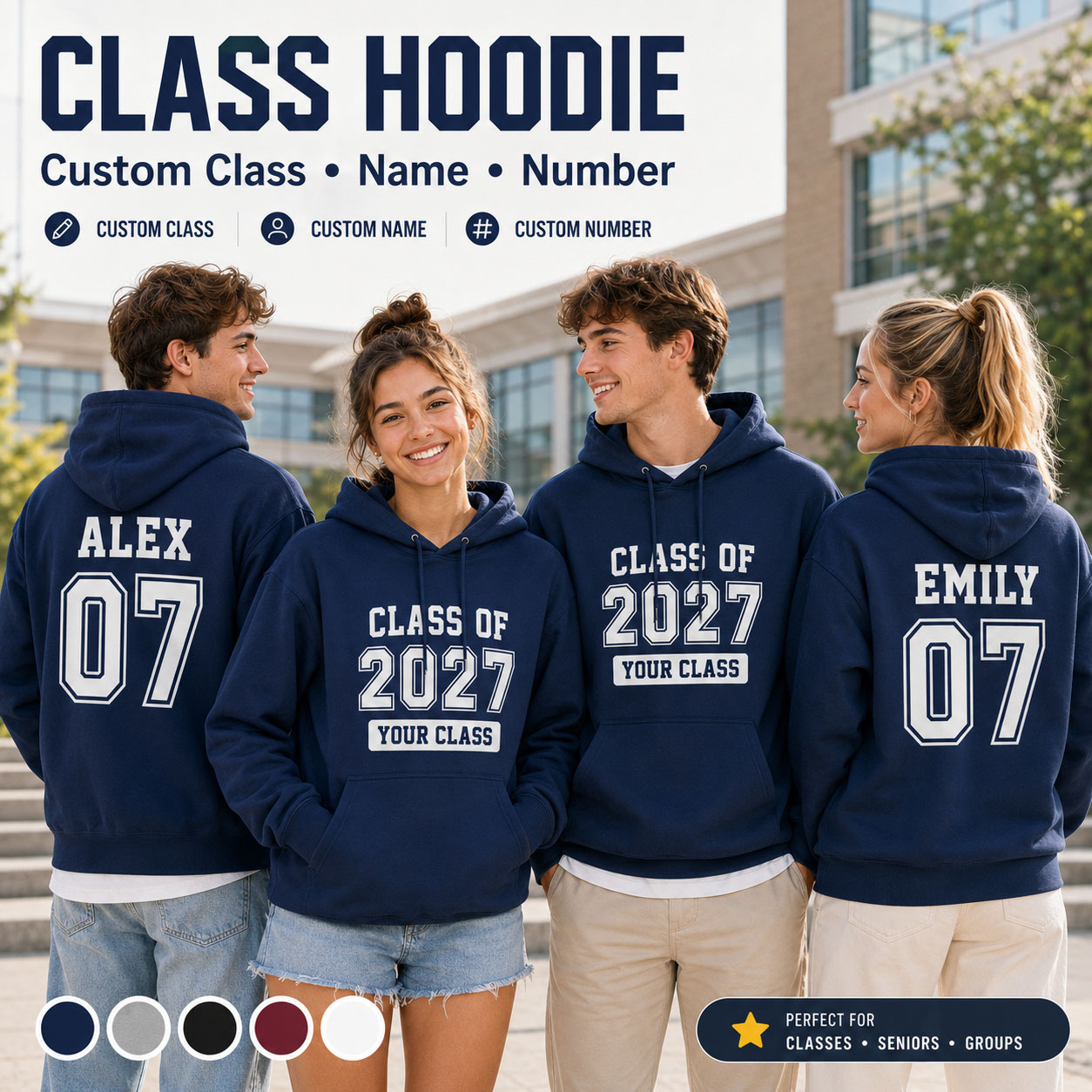 Class Hoodie Graduation Unisex - đánh giá và giá Winter Clothing Name