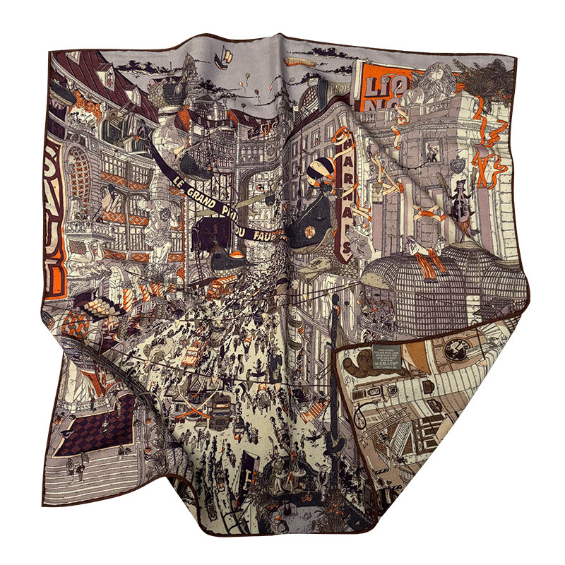 Two Faced Print Designer Scarf - đánh giá và giá Winter Clothing Hong Kong