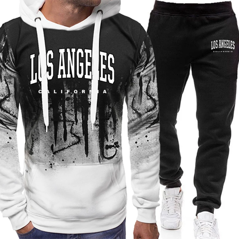 Fashion Men's Tracksuit Print  - đánh giá và giá Winter Clothing Outdoor