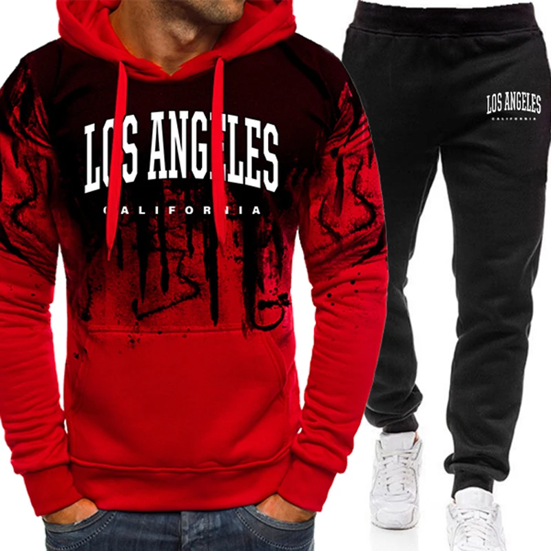 Fashion Men's Tracksuit Print  - đánh giá và giá Winter Clothing Outdoor