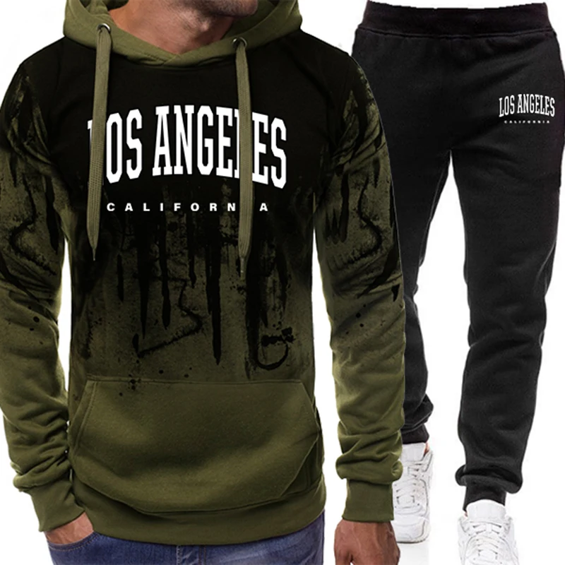 Fashion Men's Tracksuit Print  - đánh giá và giá Winter Clothing Outdoor