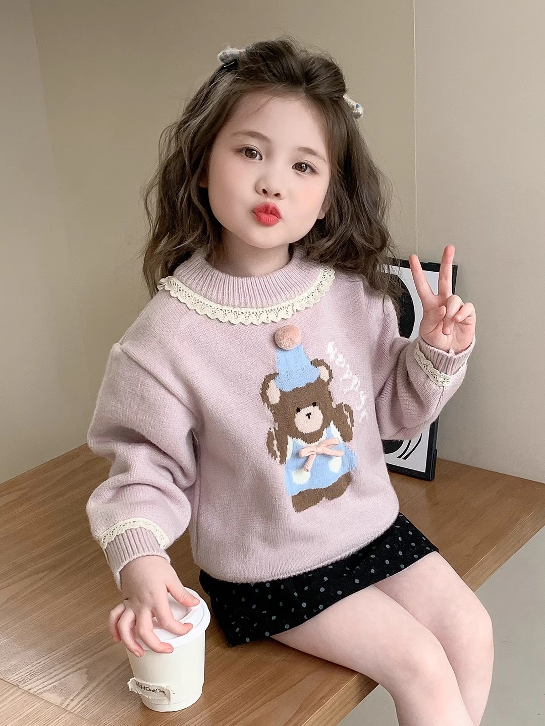 Sweet Style Bear Print Lace  G - đánh giá và giá Winter Under Clothing