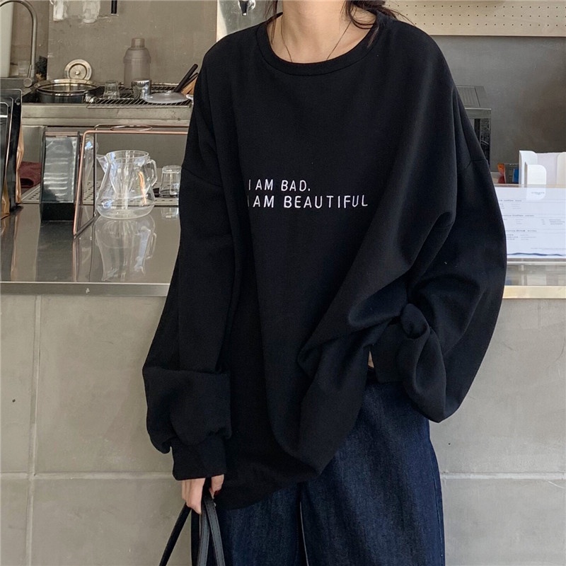 Loose Long Sleeve Letter Print - đánh giá và giá Winter Clothing Hong Kong